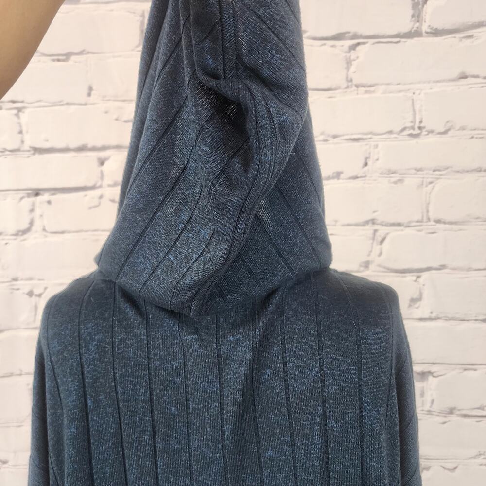 Athleta Sweater Hoodie Harmony Heather Ribbed Sweatshirt Womens XL Oversized - Picture 4 of 10